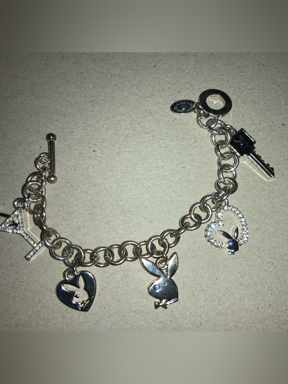 Vintage playboy bracelet charm